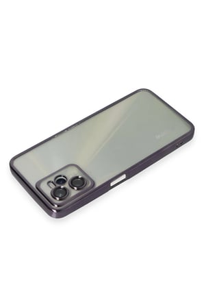 Uray store Realme C35 Kılıf Razer Lensli Silikon - Mor