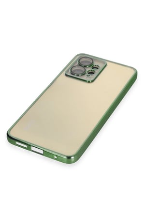 Uray store Xiaomi Redmi Note 12 4G Kılıf Razer Lensli Silikon - Yeşil