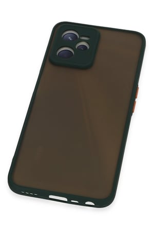 Uray store Realme C35 Kılıf Montreal Silikon Kapak - Yeşil