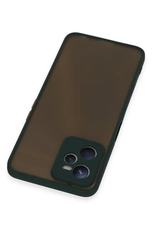 Uray store Realme C35 Kılıf Montreal Silikon Kapak - Yeşil