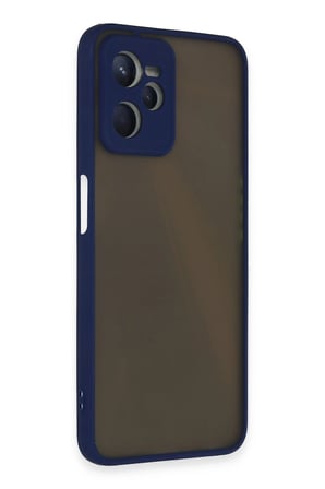 Uray store Realme C35 Kılıf Montreal Silikon Kapak - Lacivert