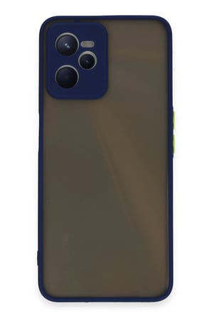Uray store Realme C35 Kılıf Montreal Silikon Kapak - Lacivert