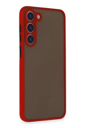 Uray store Samsung Galaxy S23 Plus Kılıf Montreal Silikon Kapak - Kırmızı