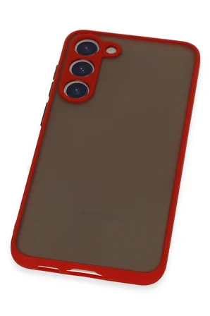 Uray store Samsung Galaxy S23 Plus Kılıf Montreal Silikon Kapak - Kırmızı