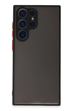 Uray store Samsung Galaxy S23 Ultra Kılıf Montreal Silikon Kapak - Siyah