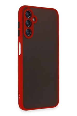 Uray store Samsung Galaxy A14 4G Kılıf Montreal Silikon Kapak - Kırmızı