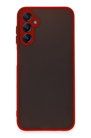 Uray store Samsung Galaxy A14 4G Kılıf Montreal Silikon Kapak - Kırmızı