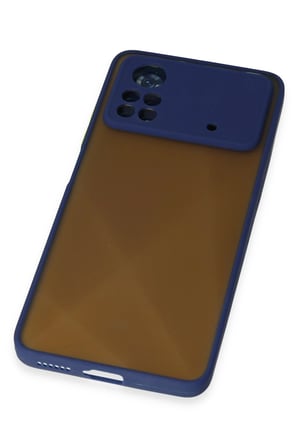 Uray store Xiaomi Poco X4 Pro 5G Kılıf Montreal Silikon Kapak - Lacivert