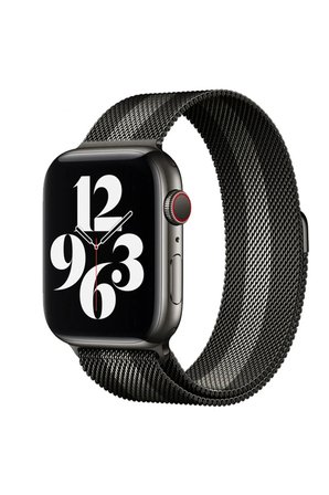 Uray store Apple Watch 38mm Metal Mıknatıslı Kordon - Siyah-Beyaz