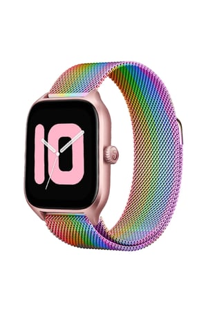 Uray store Watch 20mm Metal Mıknatıslı Kordon - Gökkuşağı