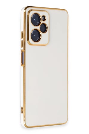 Uray store Xiaomi Poco X5 Pro 5G Kılıf Volet Silikon - Beyaz