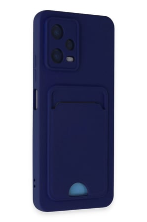 Uray store Xiaomi Poco X5 5G Kılıf Kelvin Kartvizitli Silikon - Lacivert