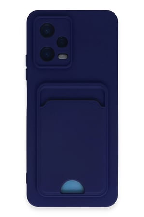 Uray store Xiaomi Poco X5 5G Kılıf Kelvin Kartvizitli Silikon - Lacivert