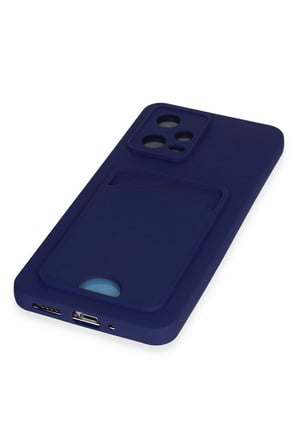 Uray store Xiaomi Poco X5 5G Kılıf Kelvin Kartvizitli Silikon - Lacivert