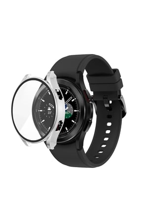 Uray store Watch 5 44mm Wall Camlı Kasa Ekran Koruyucu - Gümüş