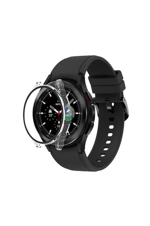 Uray store Watch 5 Pro 45mm Wall Camlı Kasa Ekran Koruyucu - Şeffaf
