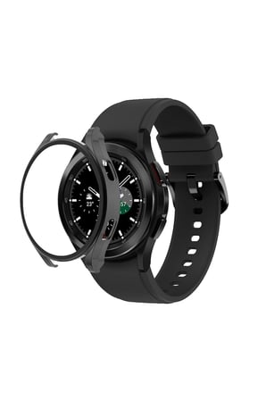 Uray store Watch 5 Pro 45mm Wall Camlı Kasa Ekran Koruyucu - Siyah