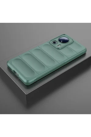 Uray store Xiaomi Mi 13 Lite Kılıf Optimum Silikon - Koyu Yeşil