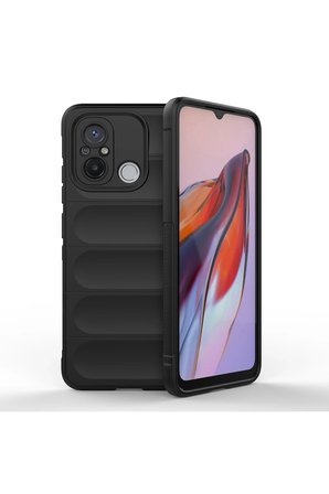 Uray store Xiaomi Redmi 12C Kılıf Optimum Silikon - Siyah