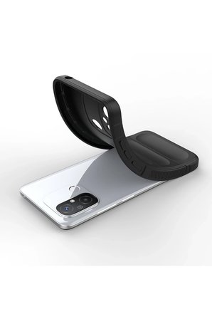 Uray store Xiaomi Redmi 12C Kılıf Optimum Silikon - Siyah