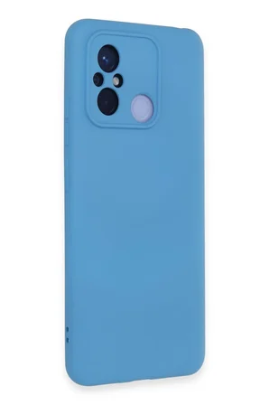 Uray store Xiaomi Redmi 12C Kılıf Nano içi Kadife Silikon - Mavi