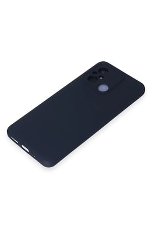 Uray store Xiaomi Redmi 12C Kılıf Nano içi Kadife Silikon - Lacivert