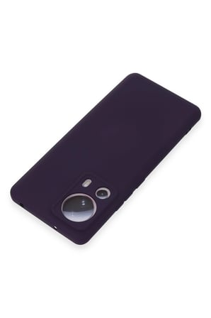 Uray store Xiaomi Mi 13 Lite Kılıf Nano içi Kadife Silikon - Mor