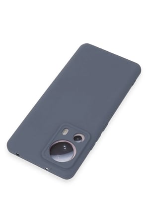 Uray store Xiaomi Mi 13 Lite Kılıf Nano içi Kadife Silikon - Gri