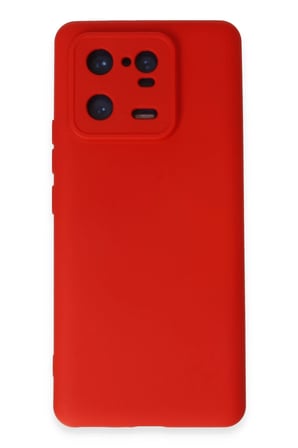 Uray store Xiaomi Mi 13 Pro Kılıf Nano içi Kadife Silikon - Kırmızı