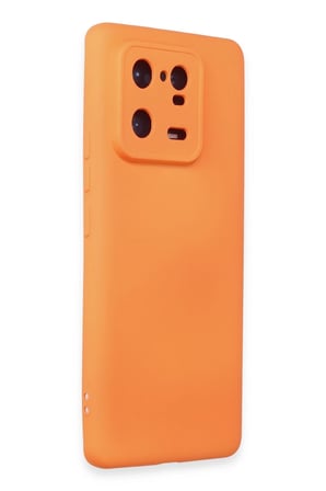 Uray store Xiaomi Mi 13 Pro Kılıf Nano içi Kadife Silikon - Turuncu