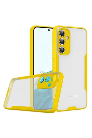 Uray store Samsung Galaxy A24 4G Kılıf Platin Silikon - Sarı