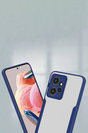 Uray store Xiaomi Redmi Note 12 4G Kılıf Platin Silikon - Kırmızı