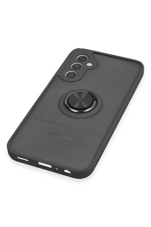 Uray store Samsung Galaxy A24 4G Kılıf Montreal Yüzüklü Silikon Kapak - Siyah