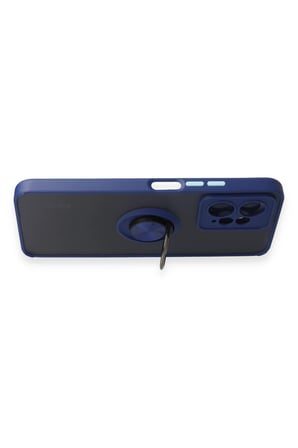 Uray store Xiaomi Redmi Note 12 4G Kılıf Montreal Yüzüklü Silikon Kapak - Lacivert