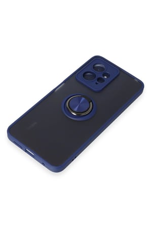 Uray store Xiaomi Redmi Note 12 4G Kılıf Montreal Yüzüklü Silikon Kapak - Lacivert