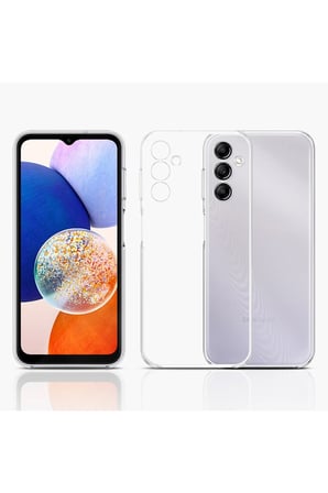 Uray store Samsung Galaxy A14 4G Kılıf Lüx Şeffaf Silikon