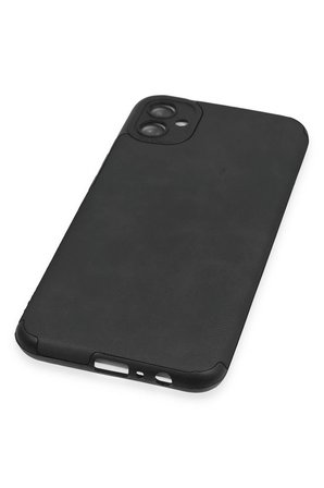 Uray store Samsung Galaxy A04E Kılıf Loop Deri Silikon - Siyah