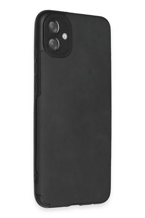 Uray store Samsung Galaxy A04E Kılıf Loop Deri Silikon - Siyah