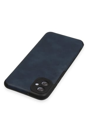 Uray store Samsung Galaxy A04E Kılıf Loop Deri Silikon - Lacivert