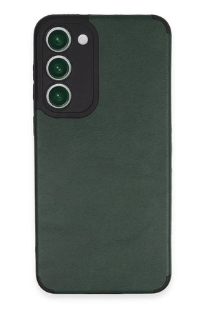 Uray store Samsung Galaxy S23 Plus Kılıf Loop Deri Silikon - Yeşil
