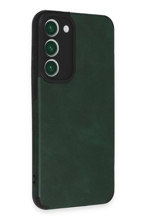 Uray store Samsung Galaxy S23 Plus Kılıf Loop Deri Silikon - Yeşil