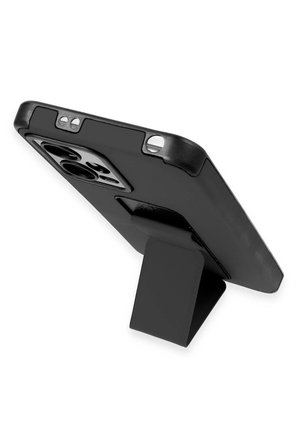 Uray store Xiaomi Poco X5 5G Kılıf Mega Standlı Silikon - Siyah