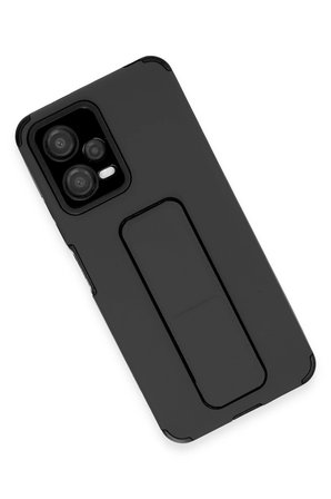 Uray store Xiaomi Poco X5 5G Kılıf Mega Standlı Silikon - Siyah