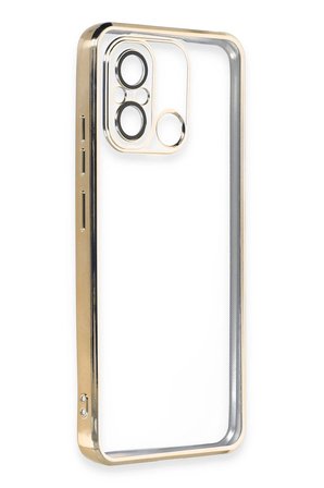 Uray store Xiaomi Redmi 12C Kılıf Razer Lensli Silikon - Gold