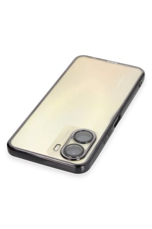 Uray store Vivo Y16 Kılıf Razer Lensli Silikon - Siyah