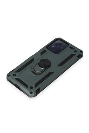 Uray store Xiaomi Redmi Note 12 4G Kılıf Sofya Yüzüklü Silikon Kapak - Yeşil