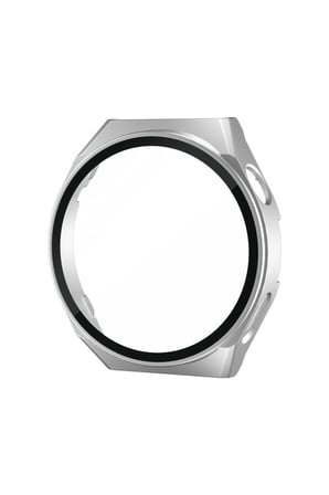 Uray store Huawei Watch GT3 46mm Dota Camlı Kasa Ekran Koruyucu - Gümüş