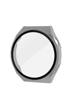 Uray store Huawei Watch GT3 Pro 43mm Dota Camlı Kasa Ekran Koruyucu - Gri