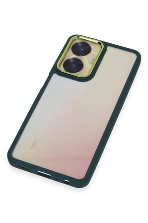 Uray store Realme C55 Kılıf Dora Kapak - Haki Yeşil