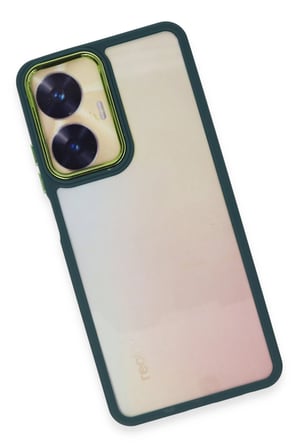 Uray store Realme C55 Kılıf Dora Kapak - Haki Yeşil